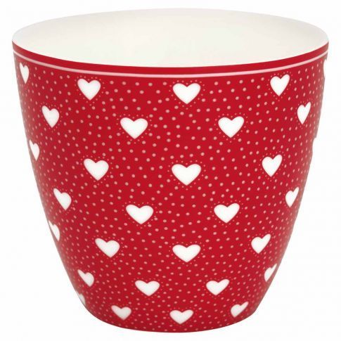 Greengate Latte Cup Penny red