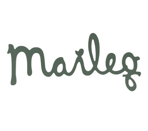 Maileg Wooden Logo / Schriftzug -Dusty green