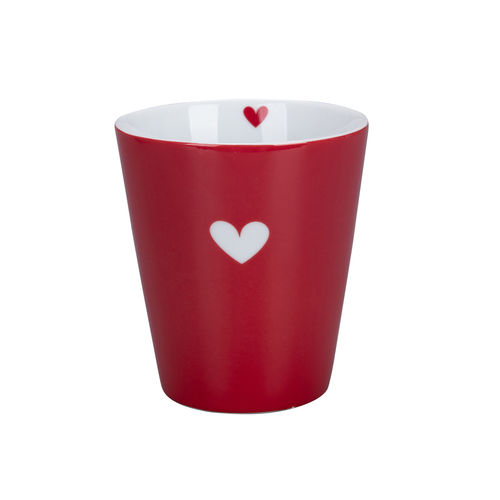 Krasilnihoff Happy Mug Colorful Heart -Red